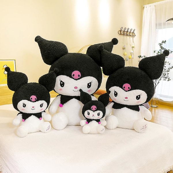 Tecknade gosedjur Kuromi My Melody Cinnamoroll Toy Anime Kuromi 45cm 75cm 90cm[HK] 45cm