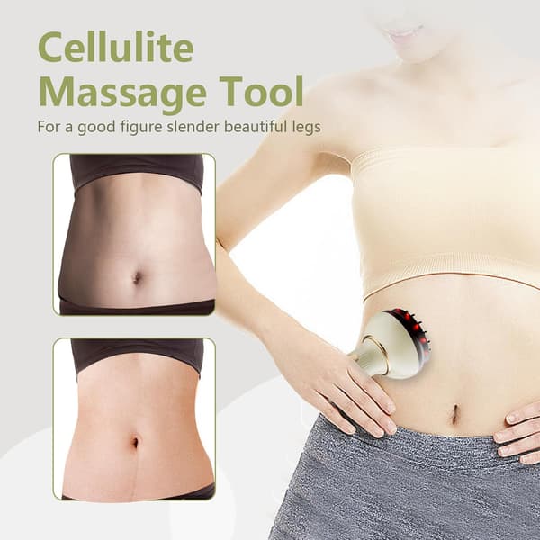 Massageapparat med mikrostrøm, varme og vibrationsfunktioner til kropsformning [HK]