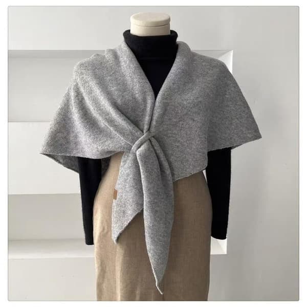 Varm Lång Kashmirhalsduk för Kvinnor - Vinterfestaccessoar[HK] Light Gray