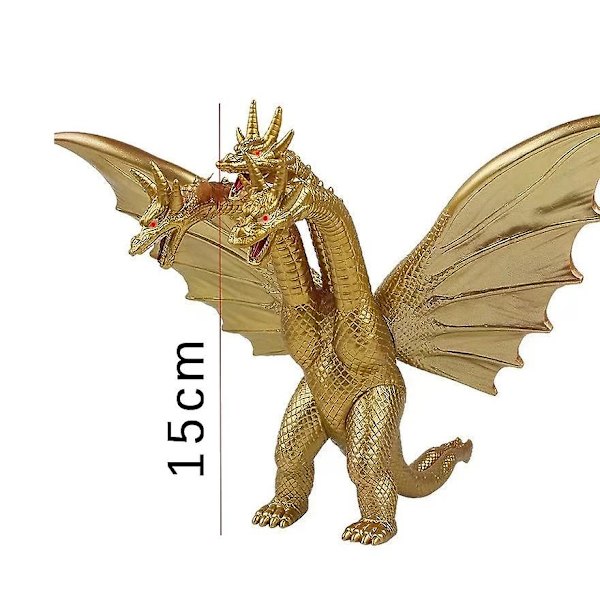 Ny modell Actionfigur Godzilla VS King Ghidorah Film 15cm Modell King Of The Monsters Mjuka Limfogarner Leksaker För Barn Pojkpresent King Ghidrah 15cm