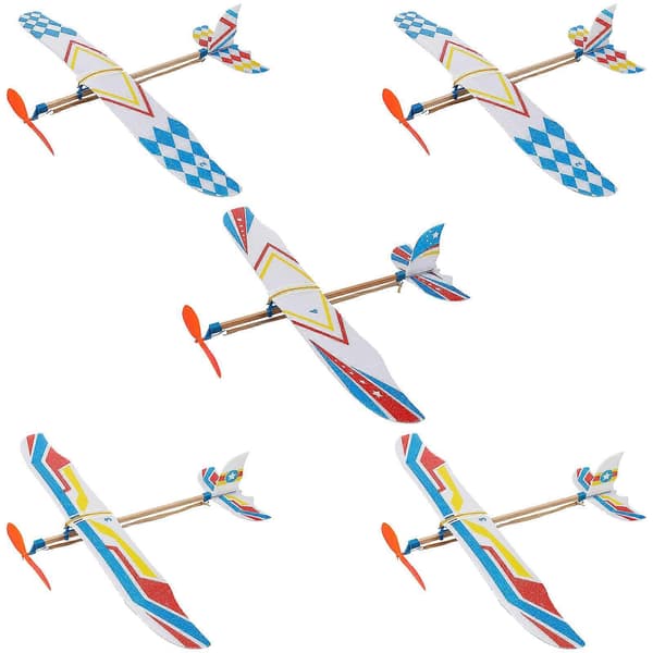 Børns DIY Legetøjsfly Svævefly til Læring og Leg 5 stk.[HK]
