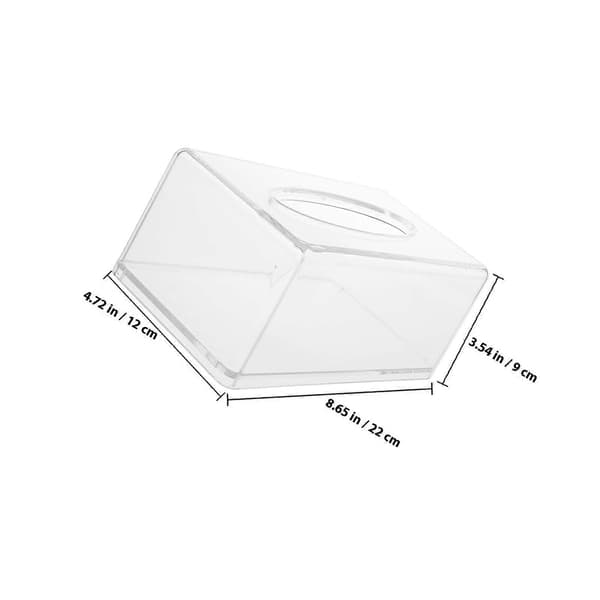 Akryl Serviettboks Klar Rektangulær Holder for Soverom Organizer[HK]