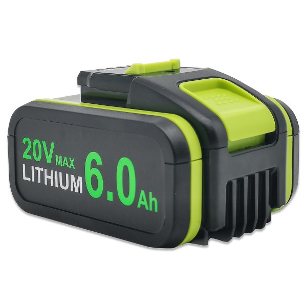 for WORX 20V batteri 6,0Ah litium oppladbart WA3553 WA3551 WA3553.1 WA3570 for alle WORX elektriske og hageverktøy[HhhK]
