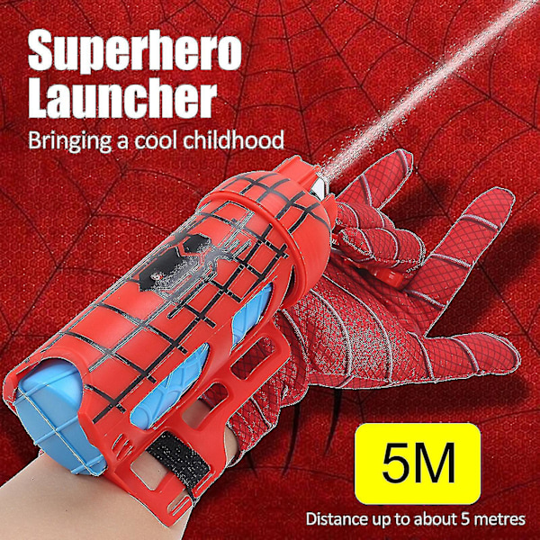 Spider-Man Handske Web Shooter Hero Launcher Håndleds Legetøjs Sæt Spiderman Bracers Legetøj   D