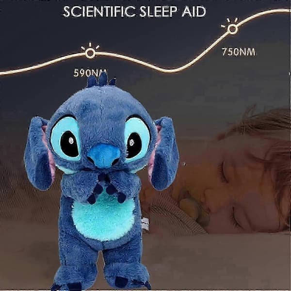 2025 30cm Stitch Pustende Sømplushdukke - Barnas Soveleke[HK] Blue
