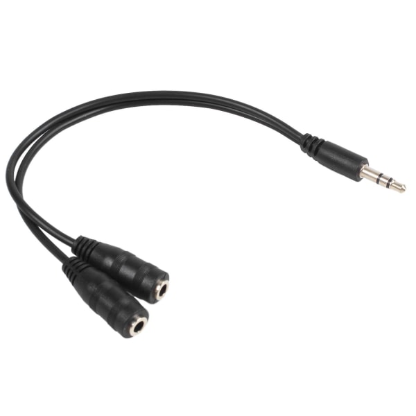 23 Cm 3,5 Mm Dual Connector Plug Han - Hun Adapter Jack Stereo Audio Kabel ([HK])