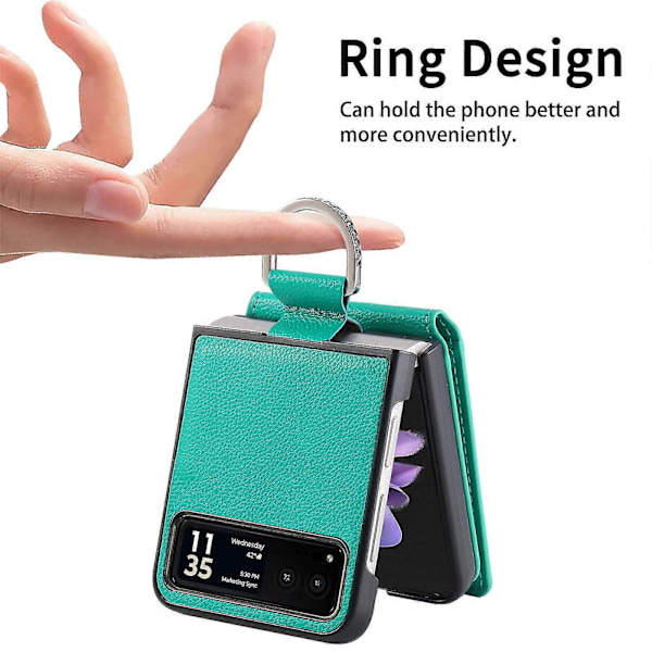 Läderfodral med Litchi-textur för Motorola Razr 40 S202412274918[HK] Green