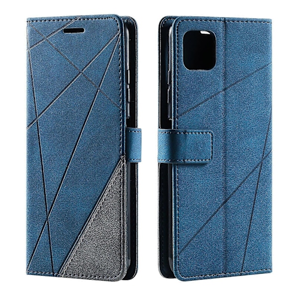 Fodral för Samsung Galaxy A22 5G Läder Magnetiskt Foliofodral med Korthållare Kompatibelt med Samsung Galaxy A22 5G[HK] Blue