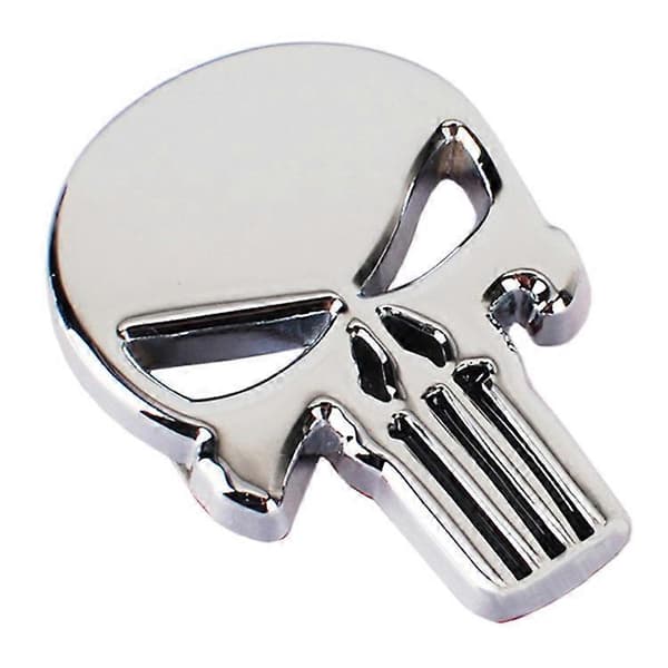 Punisher 3D Metallitarra 2 kpl Moottoripyörän Autotarra [HK]