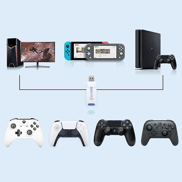 Coov Ds50 Pro för PS5-kontroll till PS4/Switch/PC-adapter för flerspelarläge [HkkK] one size