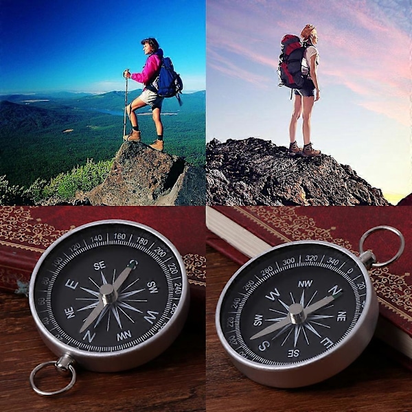 Överlevnadskompass Utomhus Camping Vandring Fickkompass Mini Kompass Utomhus [HK]