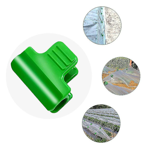 10 kpl Muovikalvokiinnikkeitä Kasvihuoneen Tarvikkeet Puutarhanhoitoon 11mm/16mm[HkkK] 5x3.5x2.5cm