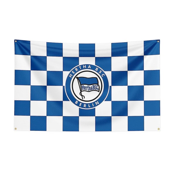 Born Pretty 3x5 Hertha Bsc Flag Polyester Trykt Racing Sport Banner Til Dekoration[HkkK] A 90 x 150cm