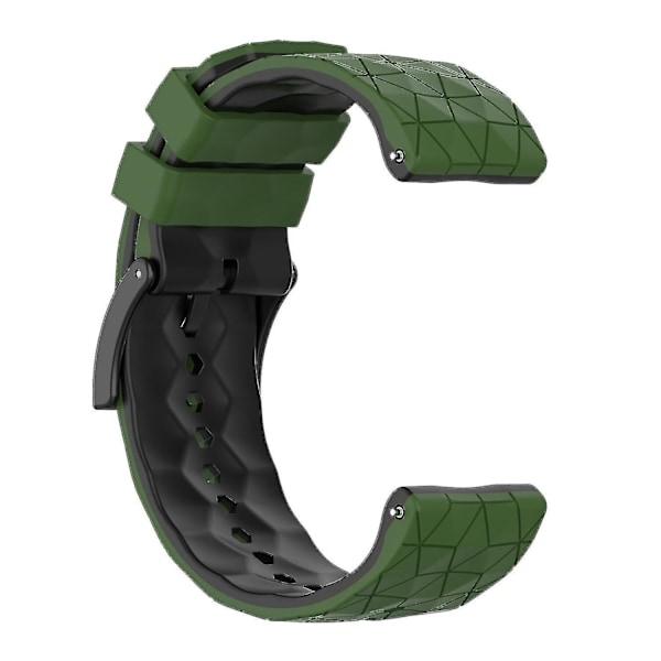 Håndledsremme til Suunto 9/Suunto 9 Baro/Spartan Sport Wrist HR/Traverse, fodboldtekstureret 24mm ur Multicolor, Army Green Black Style G Other Smartwatch Model