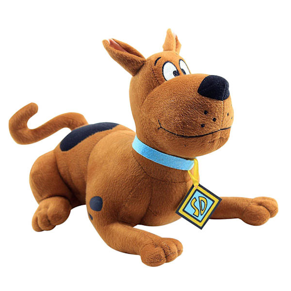 Söta Scooby Doo Plysch Bruna Cartoon Hund Gosedjur, Söta Liggande Hund Cartoon Djurdocka Rolig Leksak Present Till Barn[HK] 11.8in