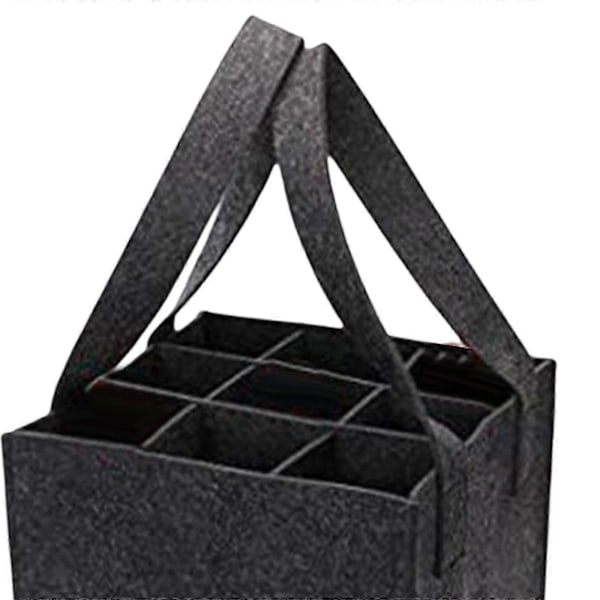 Pullokassi Ostoskassit Lahjakassi Pulloteline Juhliin Ystävänpäivälahjaksi Vuosipäivälahjaksi [HK] dark gray and nine