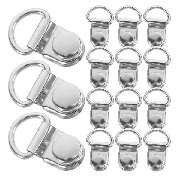 Hållbara handväskeknappar för DIY-bruk 30 set silvermaterialtillbehör [HK]