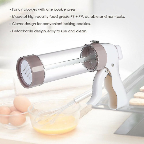 HKK  Keksform Spritsmaskin Tårttillverkningspistol Pump Press Maskin Bakdekor