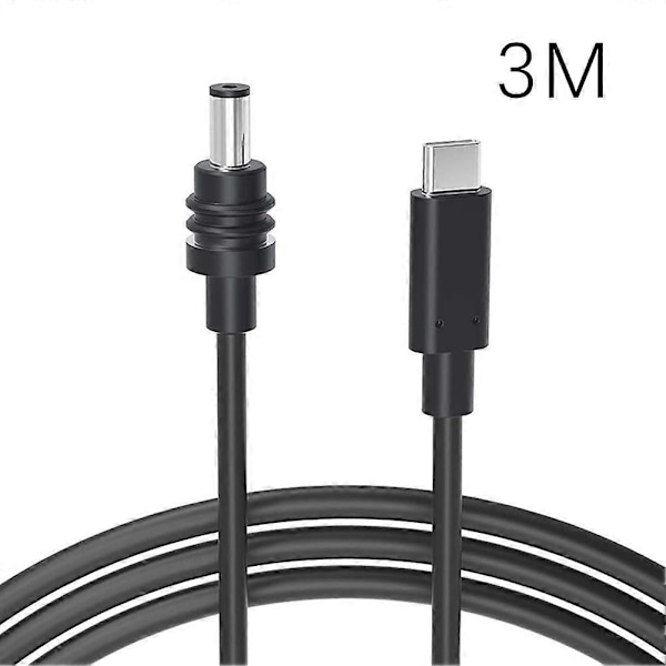 For Starlink Mini USB C til DC Strømkabel PD-20V Type-C Inngang til DC Hann Utgang Vanntett Erstatningskabel[HK] 3m