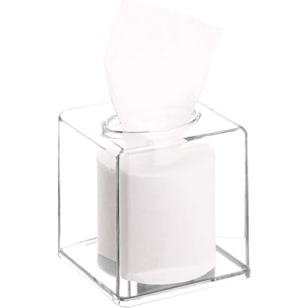 HKK Akryl Tissue Dispenser Box Cover Holder Klar firkantet serviet