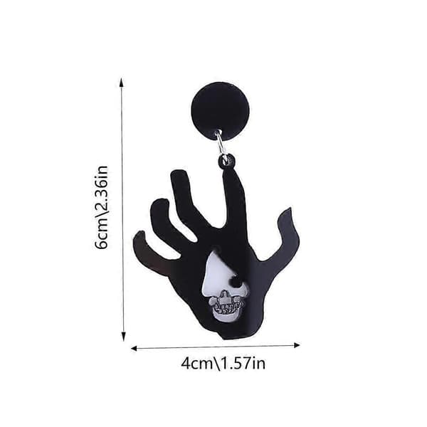 Halloween øreringe Drop Dangle Halloween øreringe til kvinder Halloween tema Drop Dangle øreringe sæt til døtre piger [HK] Yellow