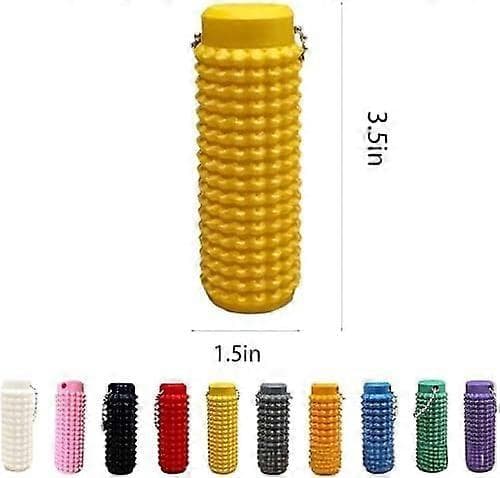 Fidget Toy Mini Roller Massage Nyckelring för Stresslindring, Kompakt Handhållen Sensorisk Stim (Vit)[HK]
