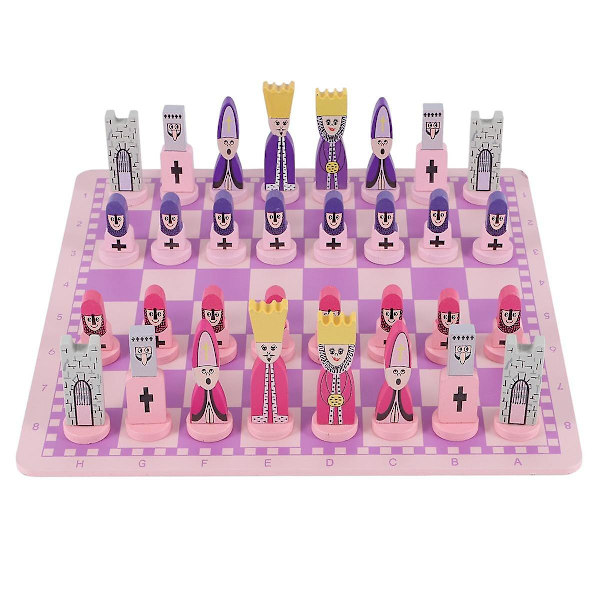 Matka shakkilauta shakkilauta opettavainen ja aikuiset pinkki[HK] Multicolor