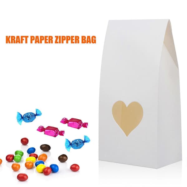 Presentförpackning för förvaring Hjärtformad papperslåda 15 st Vit[HK]