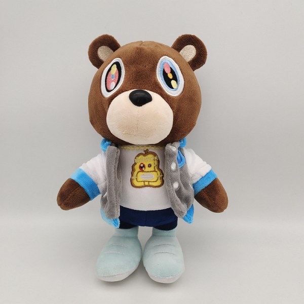 Fashionabla Kanye-nalle Kanye-nalle i samma stil plyschleksaksdocka[HK] 25cm teddy bear