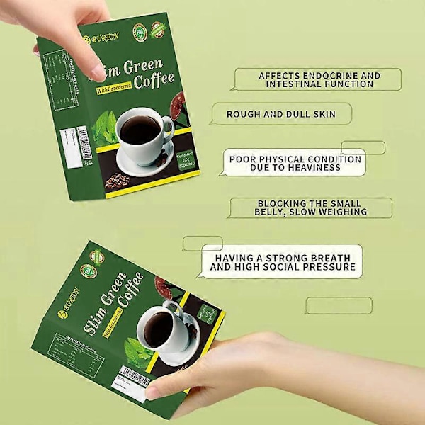 Grönt kaffe, bantningskaffe, grön kaffe fast dryck [HK]