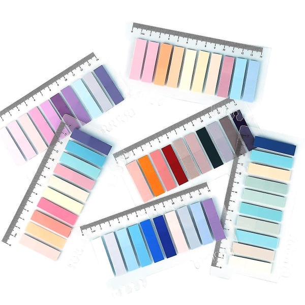 60 färger skrivbara Morandi klibbiga flikar, flyttbara färgmarkörer - Transparent Sticky Note([HK])