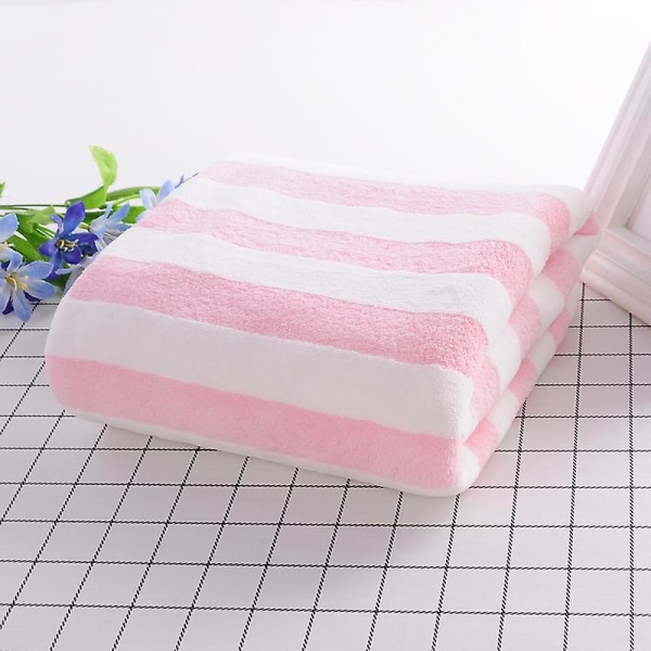 Basics Strandhandduk Cabana Stripe, Havsgrönt, 1-pack[HkkK] Pink