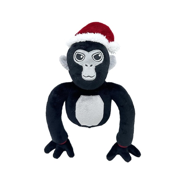 30cm Gorilla Tag -pehmolelut pelin faneille, pehmeä täytetty eläinnukke lapsille ja aikuisille kodin sisustukseen [HK] Black