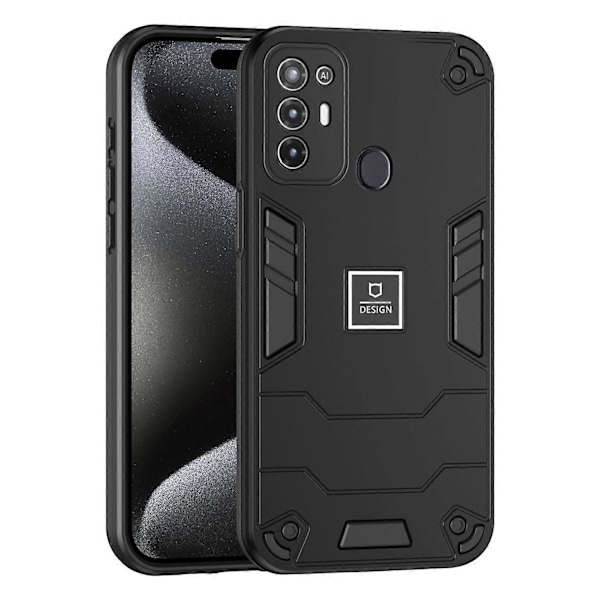 2-i-1 Stöttåligt Telefonskal För ZTE Blade A52[HK] Black