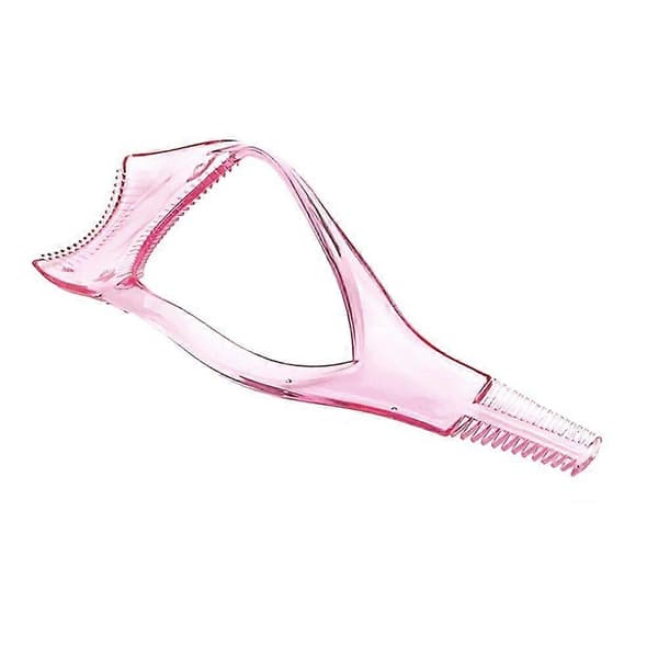 3-i-1 Mascara Shield Guide Guard Vippebøyer Øyenvippe Krøllekam Sminkeverktøy[HK] Pink 3pc