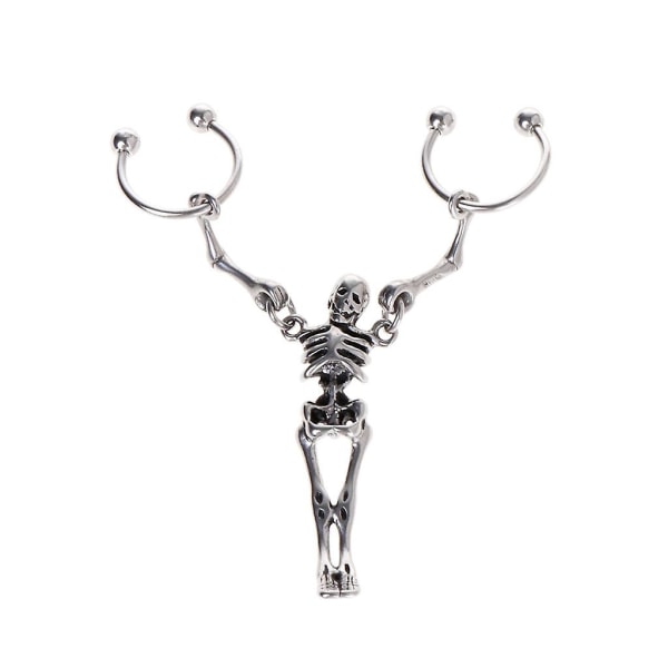 1 stk Trendy Skeleton Dangle Øredobber Mote Skull Europeiske Øredobber Smykker