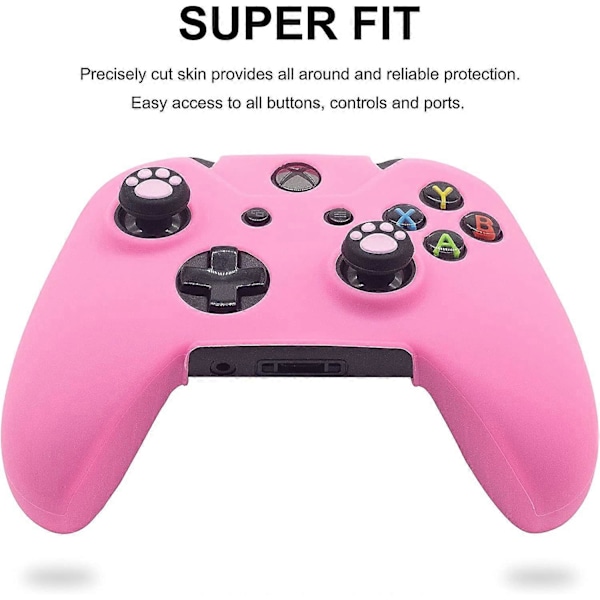 Sött Skinnskydd för Xbox One / Series X/S Handkontroll Halkfritt Silikongrepp Skyddsfodral Tillbehörsset Trådlöst[HK]
