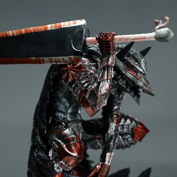 Berserk Guts L Anime Figur Berserker Rustning Action Figur Berserk Black Swordsman Figurine Samling Modell Dukke Leker 25cm[HK] 25cm No box