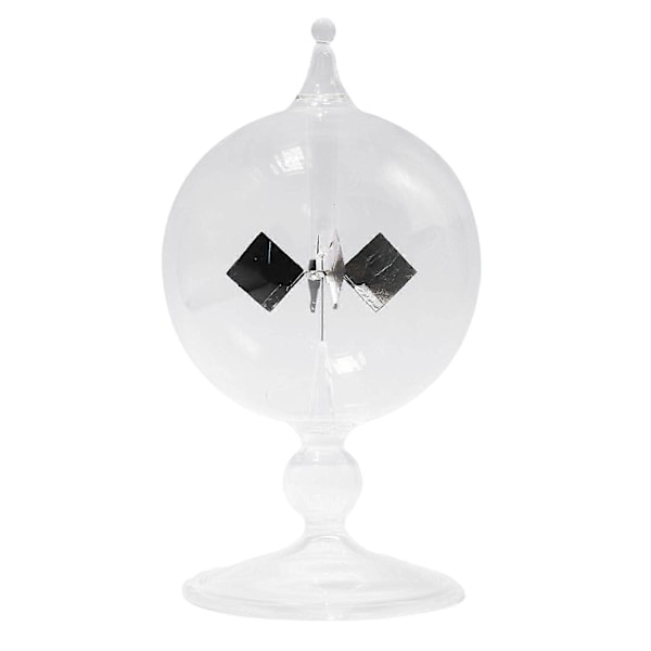 Klar Solenergi Radiometer Sollys Energi Spindende Vinger Glas Radiometer Videnskab Uddannelsesmæssig Lysmølle[HK]