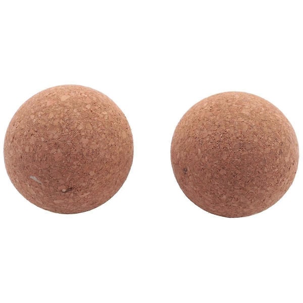 2 Stykker Korkball Vinpropp i Tre, Korkballpropp for Vin Karaffel Flaske Erstatning 5,5 cm [HK]