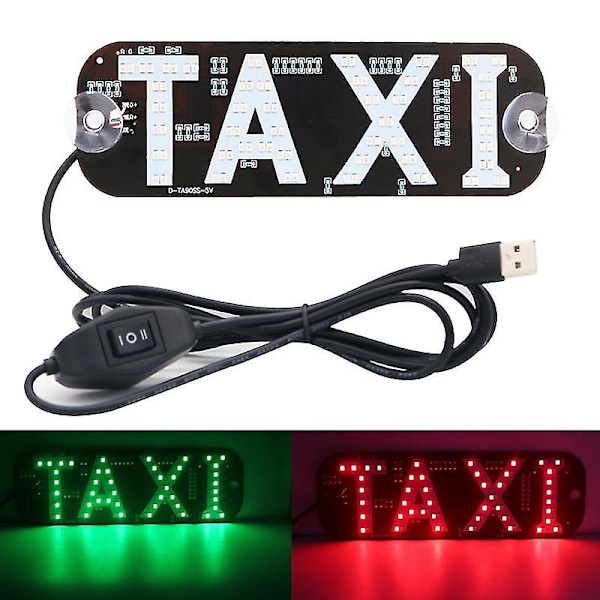 Taksivalo, kaksiväriset taksin LED-kyltit, 2 väriä vaihtuva taksin LED-valo [ALJ][HkkK] Red A