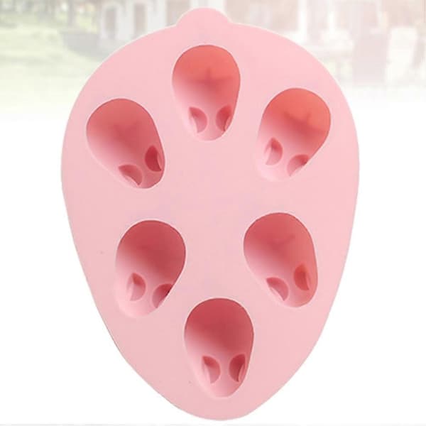Silikonkakeform for kjeks og pudding, kaninform, for baking, 1 stk. rosa [HK]