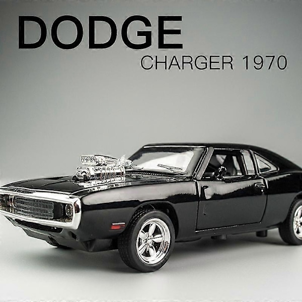 1:32  Charger 1970 Challenger Lekebilsmodeller i Metall for Barn Klassisk Muscle Car-samling Bilsmodell Hvit