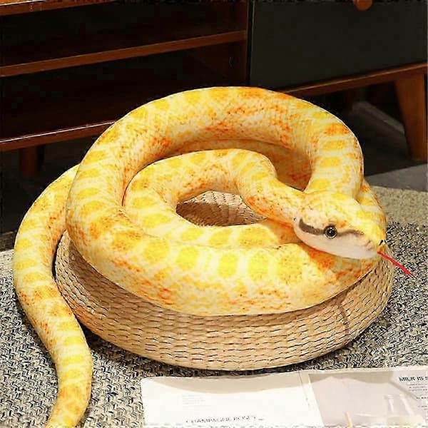 25-26 Simulering Python Plysj Leketøy Gigantisk Python Kobra Plysj Dyre Plysjdukke Halloween Dekorationsgave Grønn Python[HK]