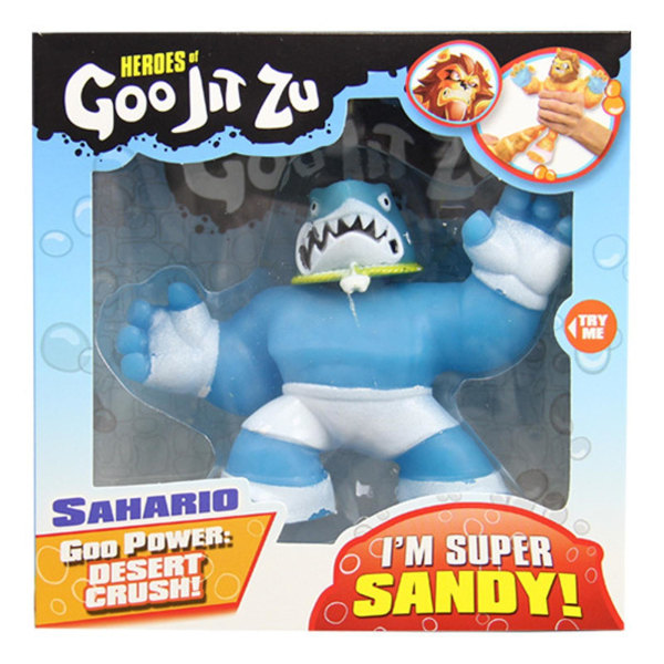 Heroes Sahario Goo Jit Zu Super Sandy Stretchy Figur Leke Med Goo Transformation[HK] Shark