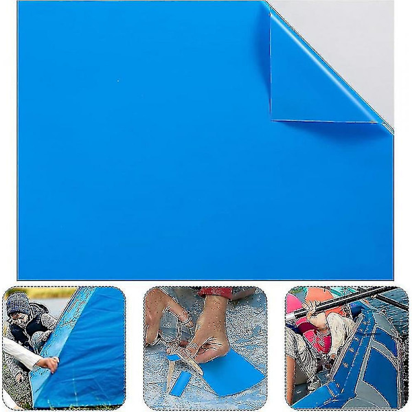 HKK 10 st vinyl pool liner lagningslapp reparation lapp för simbassänger, 10*25cm Eqn
