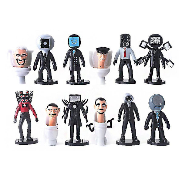 Skibidi Toalett Man Kamera Figur Tv Man Högtalare Modell Kameraman Actionfigurer Julgåva[HK] G