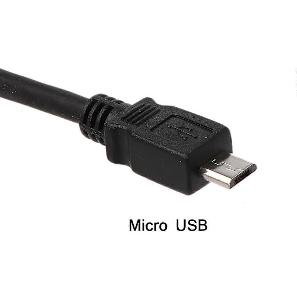 Micro USB Hunn til Hann Data Sync Skjøteledning Kabel for Samsung Huawei[HK] 30CM
