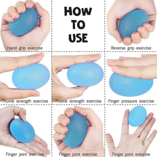 Styrketräningsutrustning Dekompression Massageboll 1st Lätt att rengöra Lättvikt Finger Motståndsövning Squeezer[HK] A4