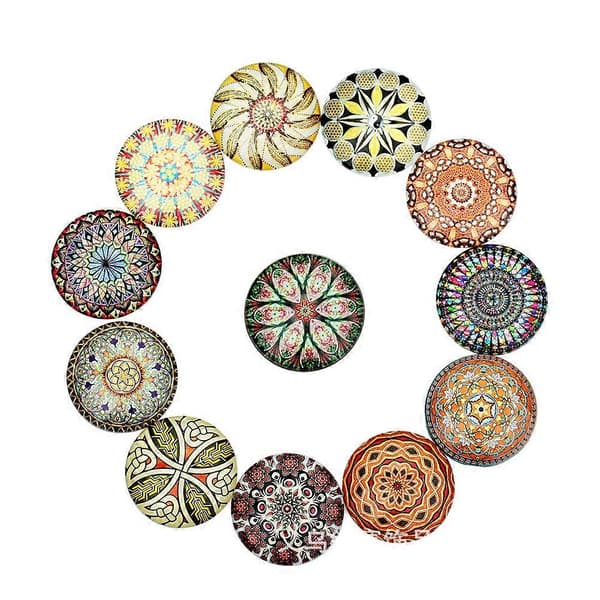 Glas Patch DIY Smykkemateriale til Fremstilling af 20 stk Blandet[HK]
